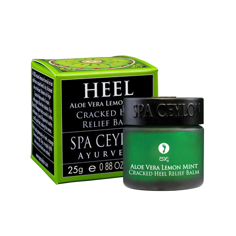 Spaceylon | Cracked Heel Relief Balm | 25g | Aloe Vera | Lemon | Mint | For All Dosha & Skin Types