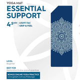 Gaiam | Performance Essential Support Yoga Mat | Indigo | 4.5mm