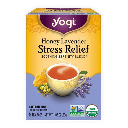 Yogi Tea Honey Lavender Stress Relief Tea Herbal Tea 