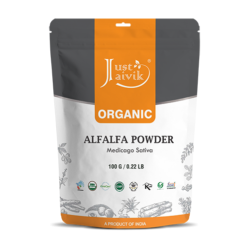 Buy Just Jaivik Organic Alfalfa Powder from Sattvic Health Store Australia