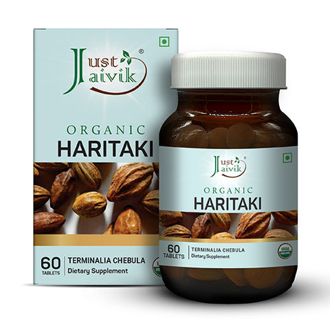 Just Jaivik | Haritaki Tablets | USDA | Organic | 60 count