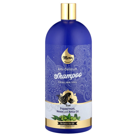 Mera Hair | Amla Oil Anti-Dandruff Shampoo | 1L | Peppermint | Amla | Neem | For All Hair Types