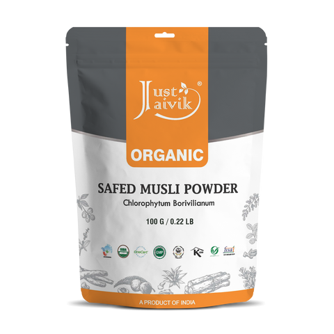 Just Jaivik | Safed Musli Powder | Chlorophytum Borivilianum | USDA | Organic