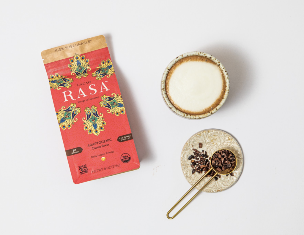 rasa | cacao | herbal coffee alternative | naturally caffeine-free | ashwagandha | shatavari