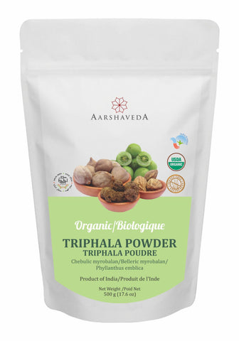 Aarshaveda | Triphala Powder | USDA Certified Organic | Detox | Cleanse
