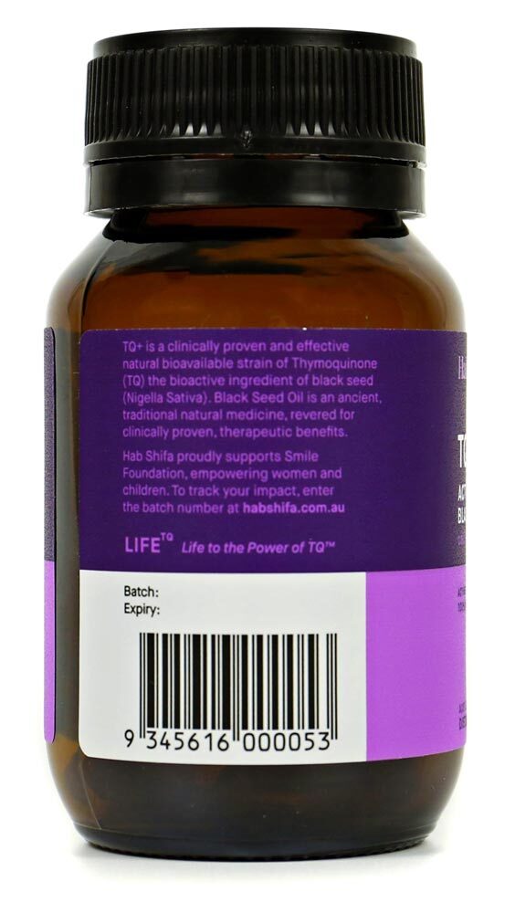 hab shifa | tq+ activated black seed oil | 60 capsules