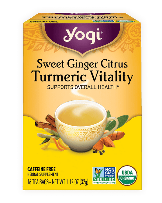 Yogi Tea |Sweet Ginger Citrus Turmeric Vitality Tea