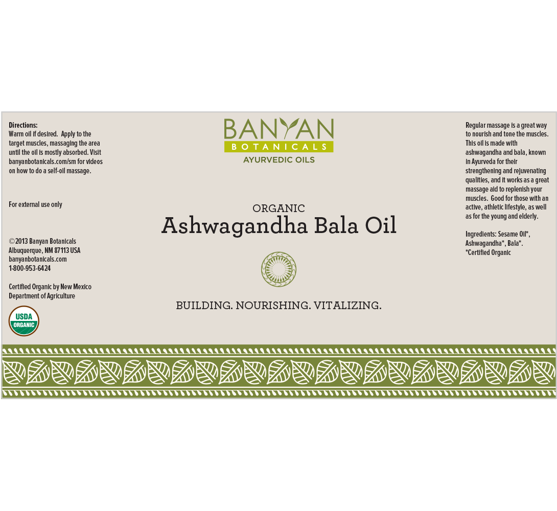 ashwagandha bala oil