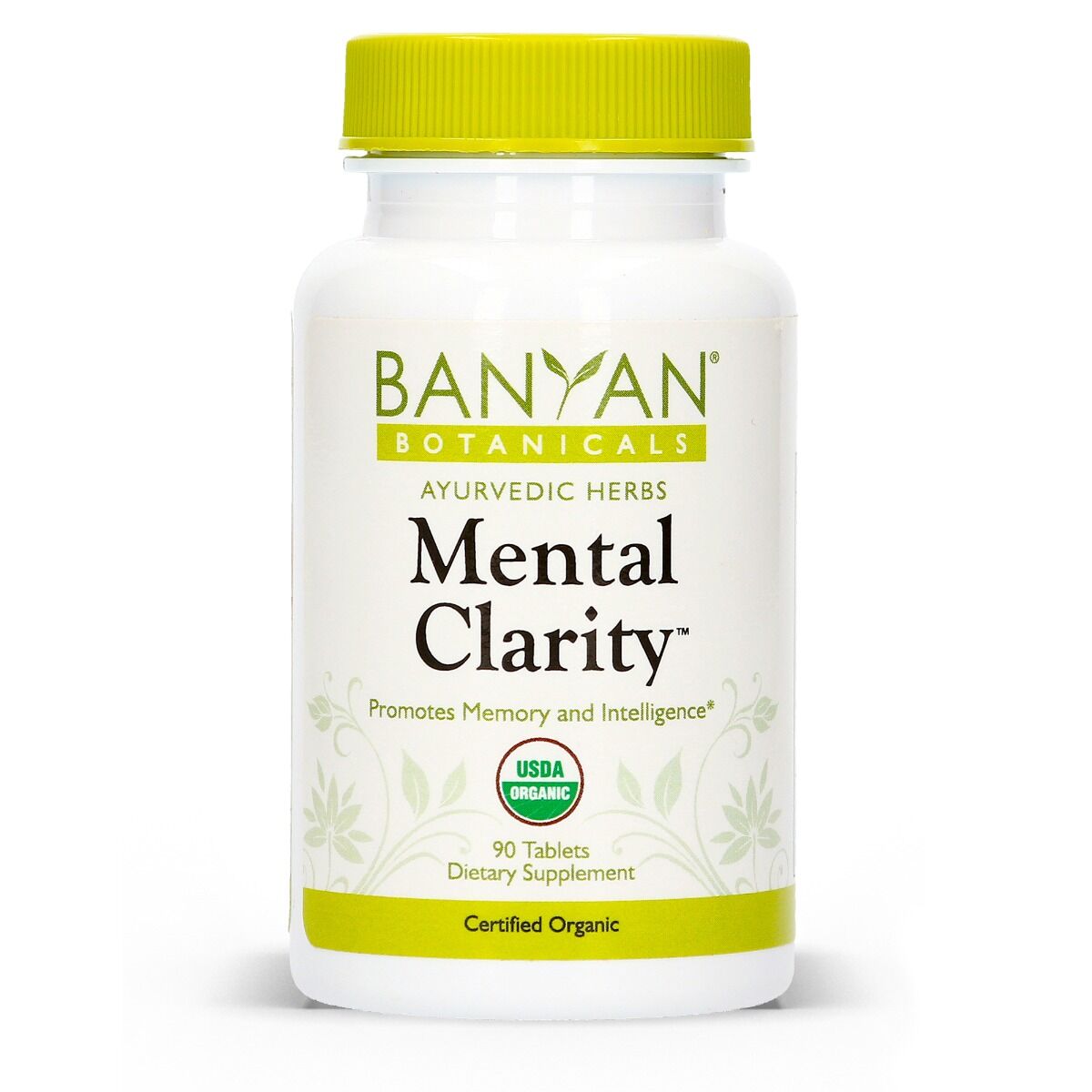 mental clarity tablets | certified organic | 90 count