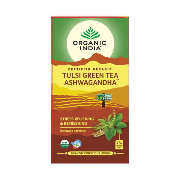 Tulsi Green Tea Ashwagandha Organic India